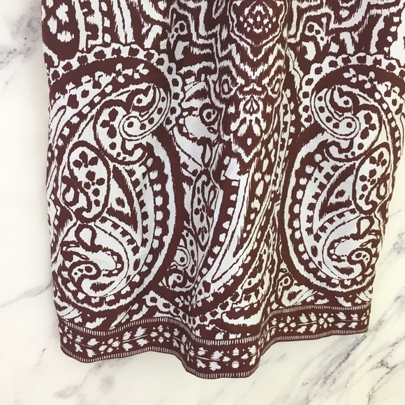 🍂SOLD Boston Proper 100% Silk Paisley Print Dress - Picture 4 of 8